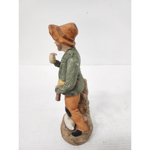 Vintage HOMCO Old Man With Goose Large Porcelain Figurine Farmhouse Decor #1417 - Picture 2 of 10
